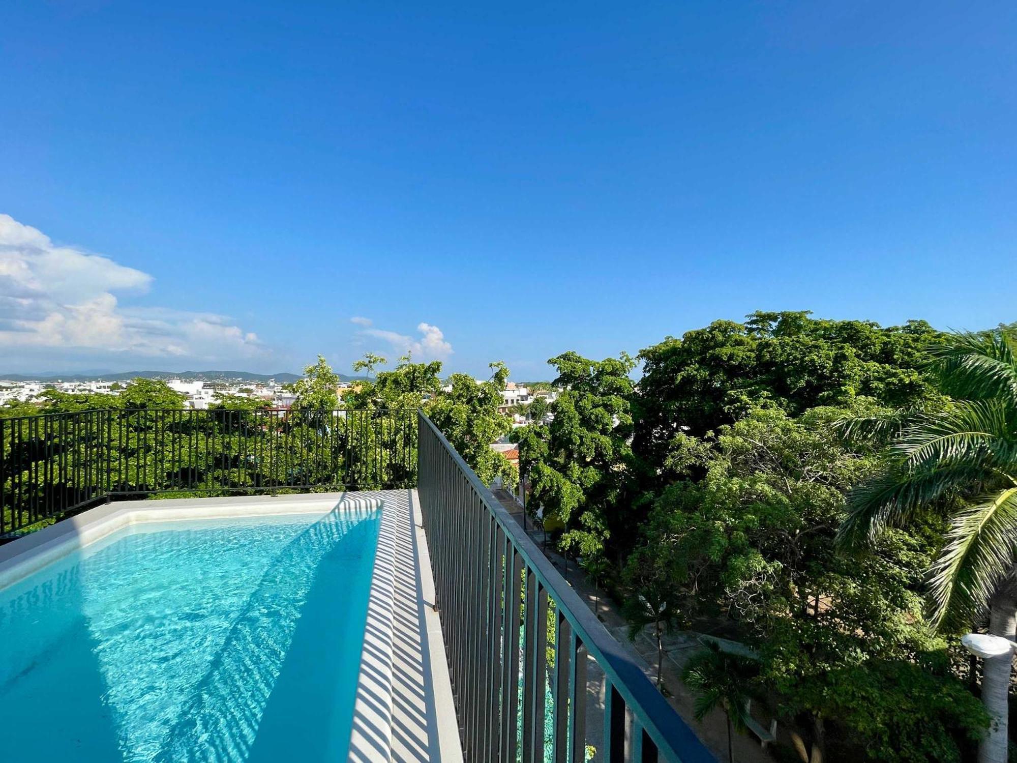 Depa Para 6 Con Alberca En Roof - Perlas 9 Mazatlán Kültér fotó